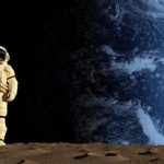Moon with Earth Background